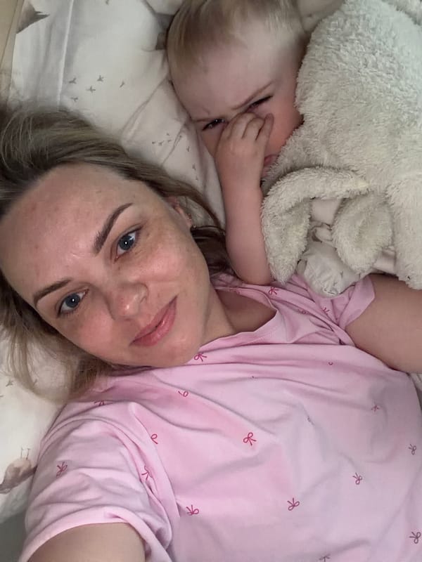 Mother and child share quiet morning moment in Votkinsk