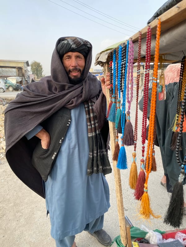 Street vendors, prayer beads highlight daily commerce in Kandahar