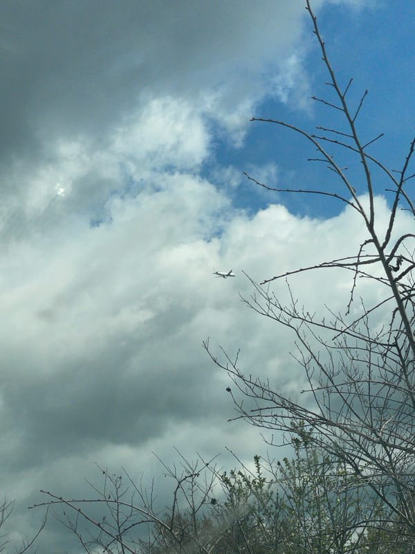 Aircraft spotted in partly cloudy skies over Varna, Bulgaria