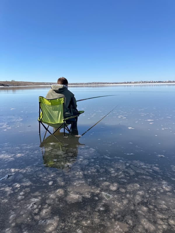 Angler fishes while ATV spotted in same area