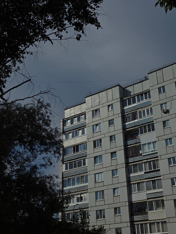 Summer cycling through a Chaikovsky neighborhood