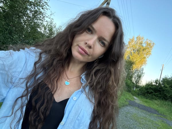 Lazy summer afternoon in a rural Russian backyard