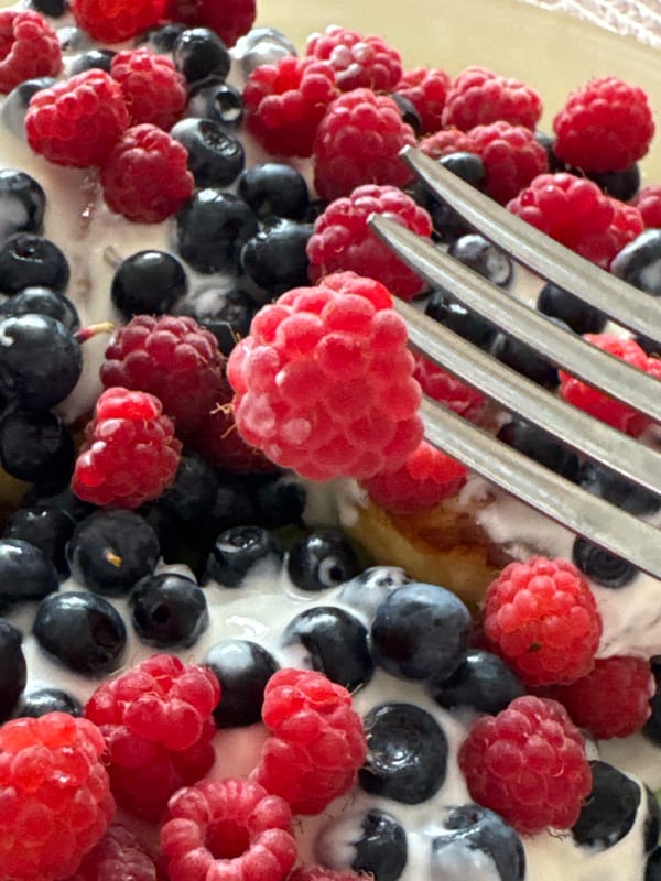 Fresh berry breakfast spread, multiple angles, Lake Ladoga