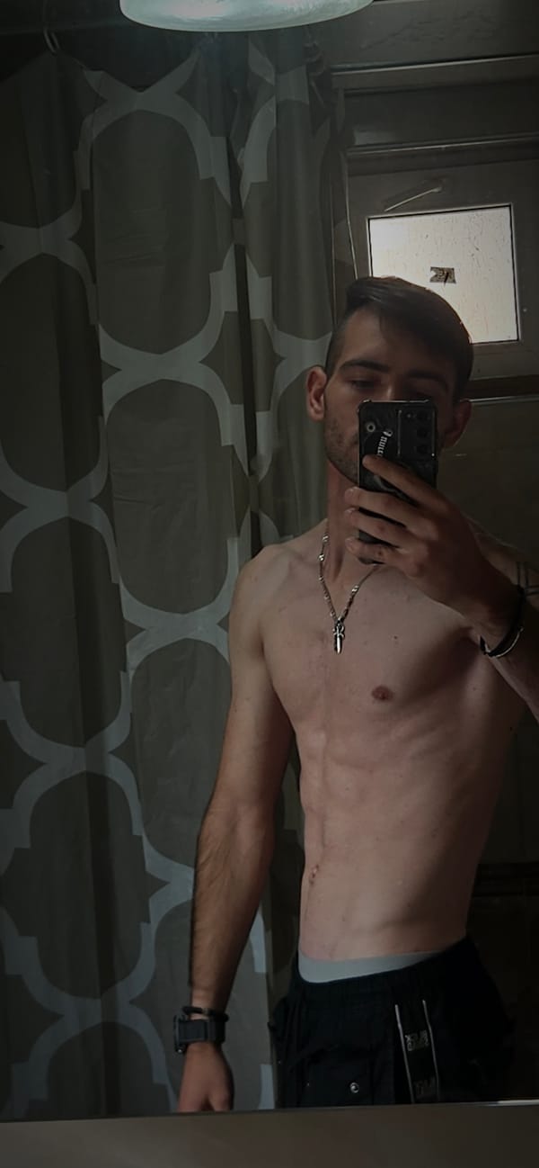Morning skincare routine documented in Bulgarian bathroom selfies