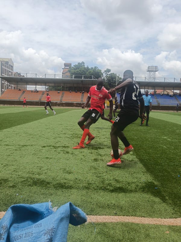 Local soccer teams compete in morning match in Nairobi