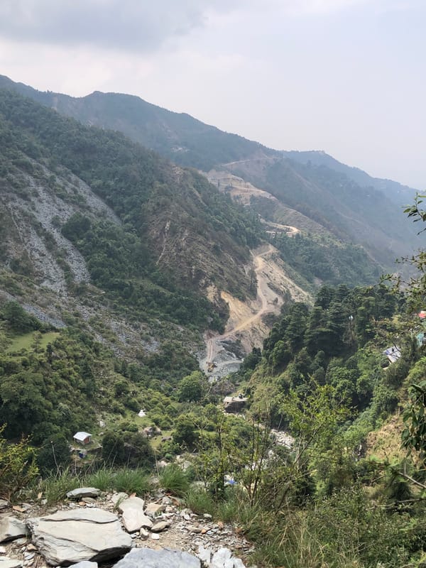 Morning hike documented through Bhagsu's mountainous trails and vegetation