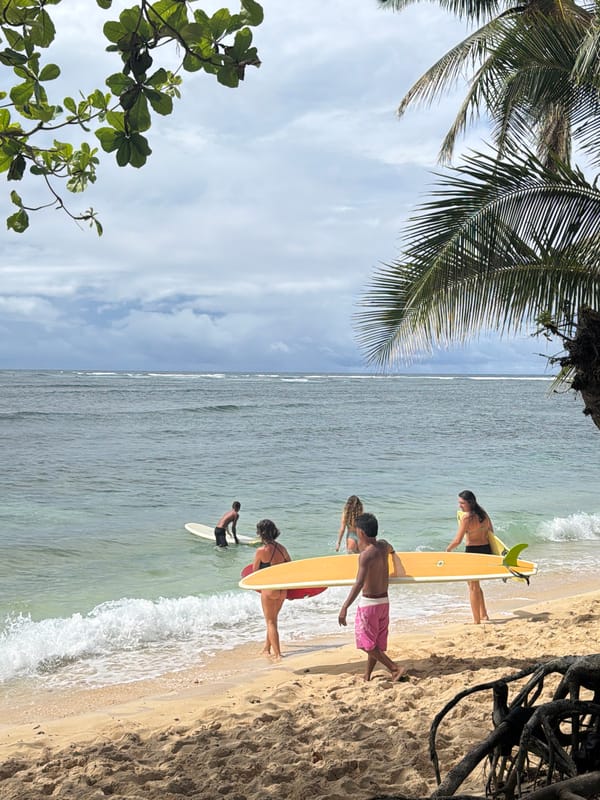 Beach day activities captured in General Luna, Philippines