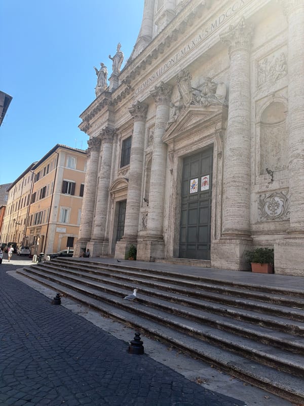 Midday wandering through Rome's streets, churches, and cafes