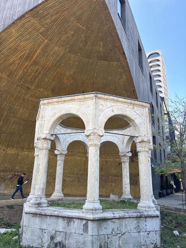 Tirana's modern architecture and street life documented Friday morning