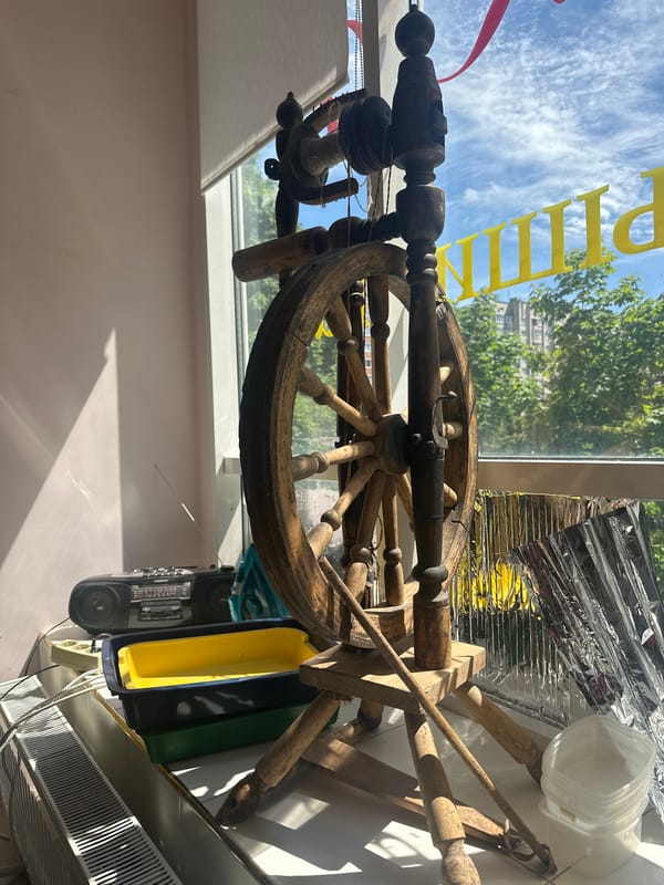 Morning scenes captured in Stavropol: spinning wheel, pigeons, clear skies