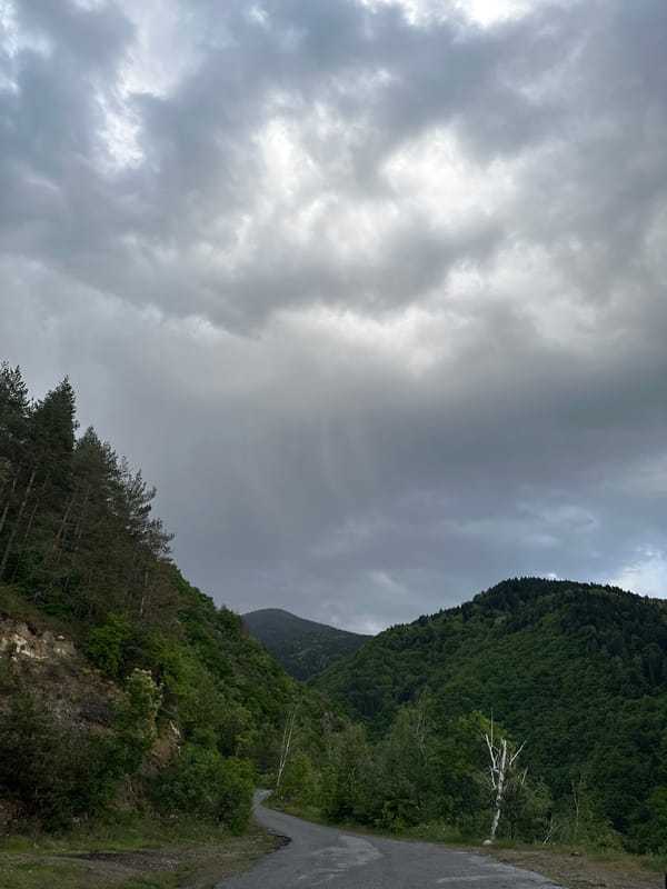 Overcast skies observed over Samoranovo Bulgaria mountainous landscape