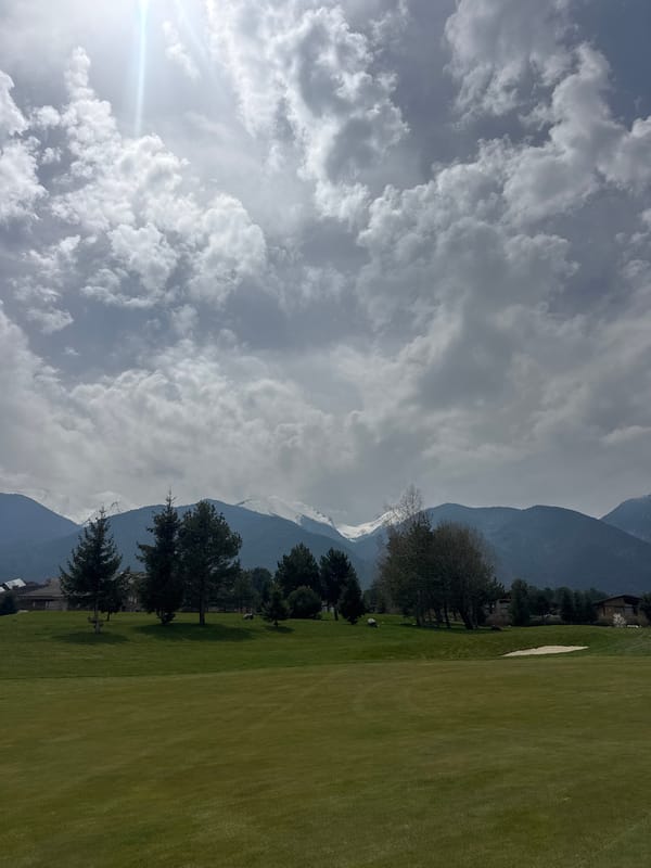 Golf course scene captured in Bansko, Bulgaria