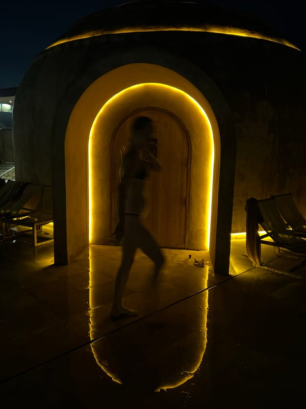 Evening spa resort gathering documented in Kediri, Indonesia
