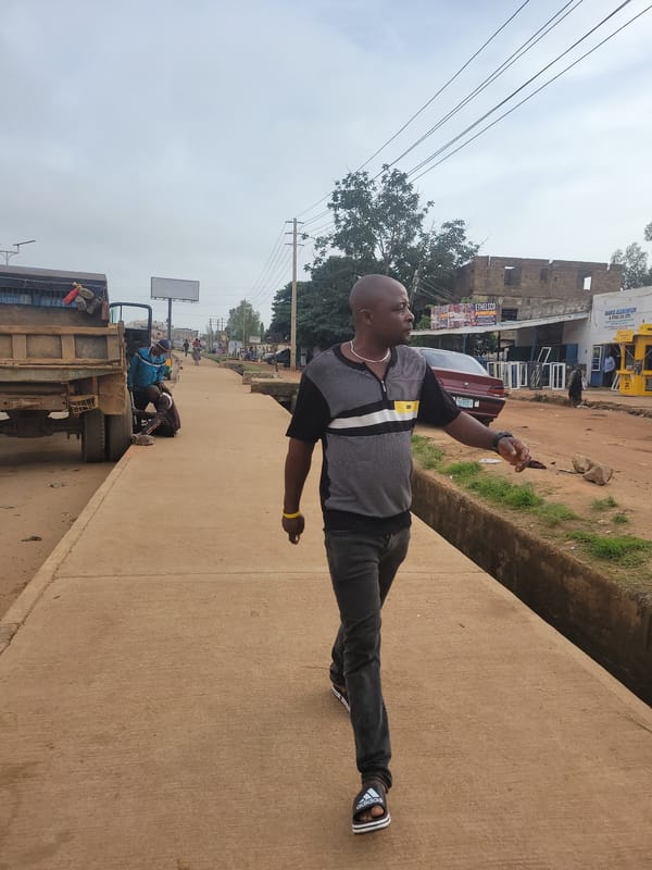 Morning street life documented in Gura Top Nigeria