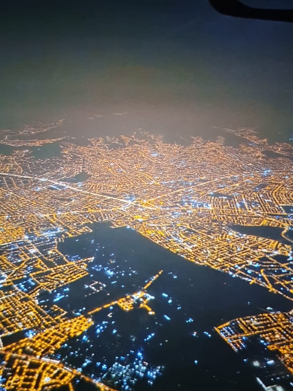 Passenger documents complete air travel journey from terminal to flight