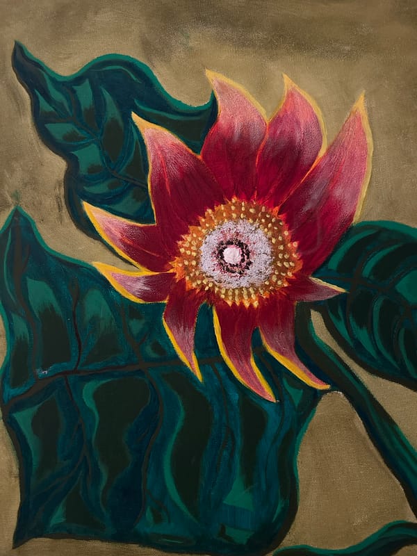 Artistic works featuring flowers and fox documented in The Hague