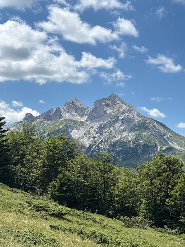 Sunny highland views from Krajišta, Montenegro