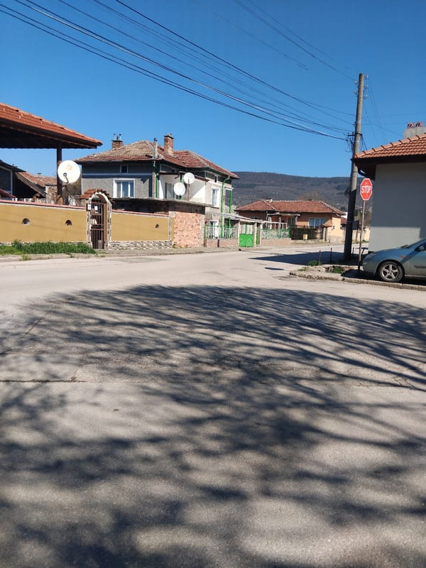 Morning street scenes documented in Sevlievo, Bulgaria