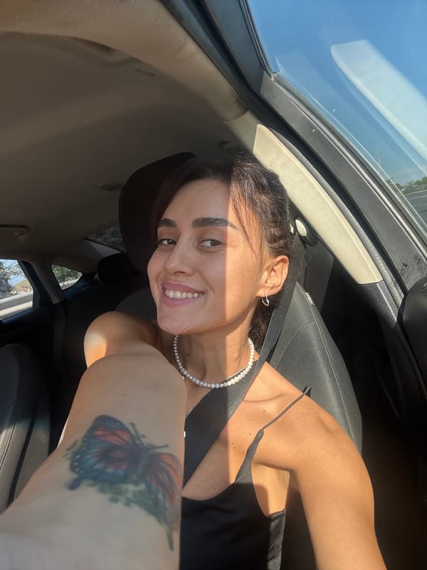 Quick in-car selfie session in Tbilisi