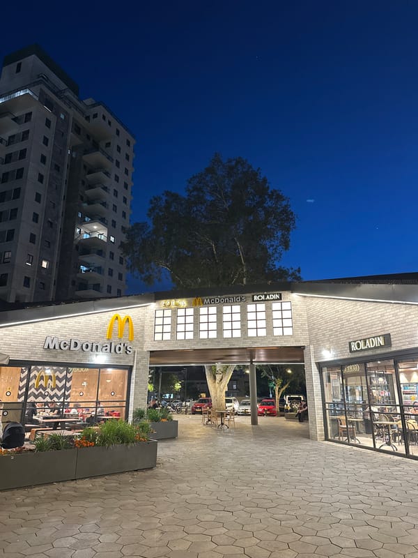 McDonald's and Roladin bakery spotted side-by-side in Ramat Gan