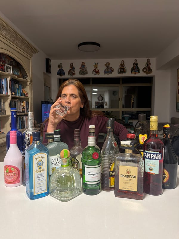 Bar scene with premium spirits captured in Tel Aviv