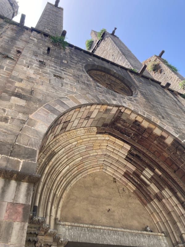 Gothic Quarter streets, cathedral facades, and outdoor market stalls