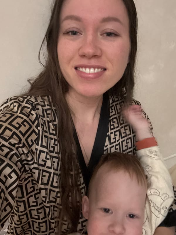 Mother and toddler share family moments in Ferma home