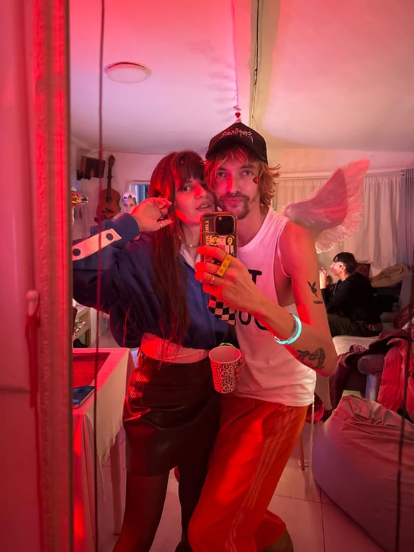 Angel-themed party with DJ, dancing in Tel Aviv-Yafo