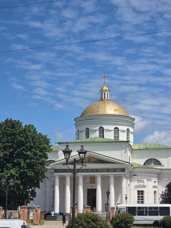 Witness documents sunny carnival day in Bila Tserkva, Ukraine