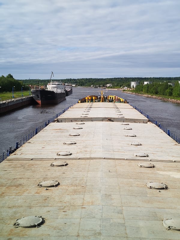 Canal Journey Documents Barge Traffic and Lock Operations