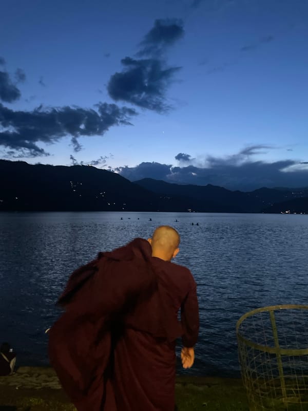 Evening life documented around Phewa Lake, Pokhara, Nepal