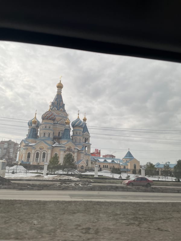 Alexander Nevsky Cathedral photographed in Izhevsk, Russia