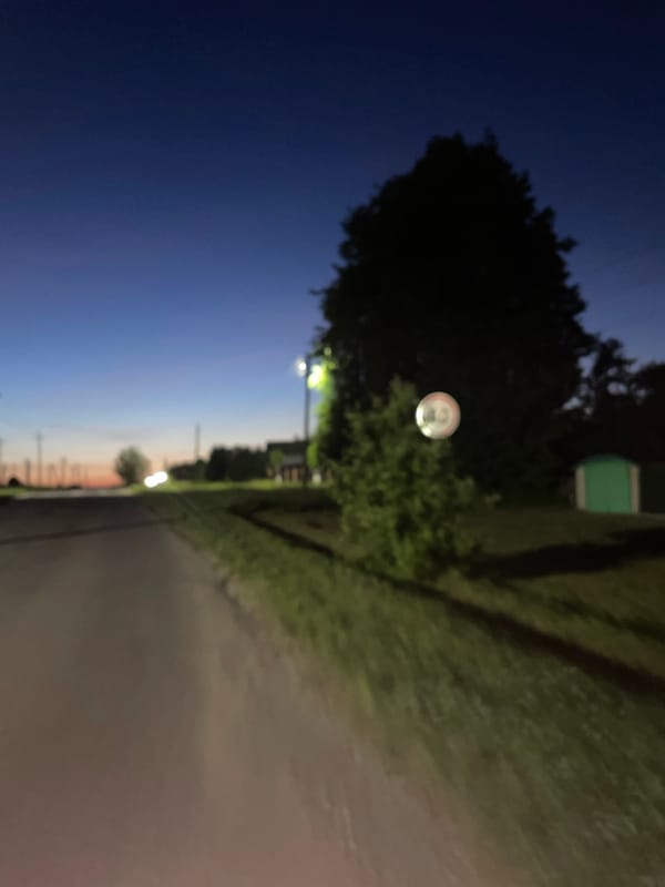Nighttime photography series documents quiet streets in rural Russian village