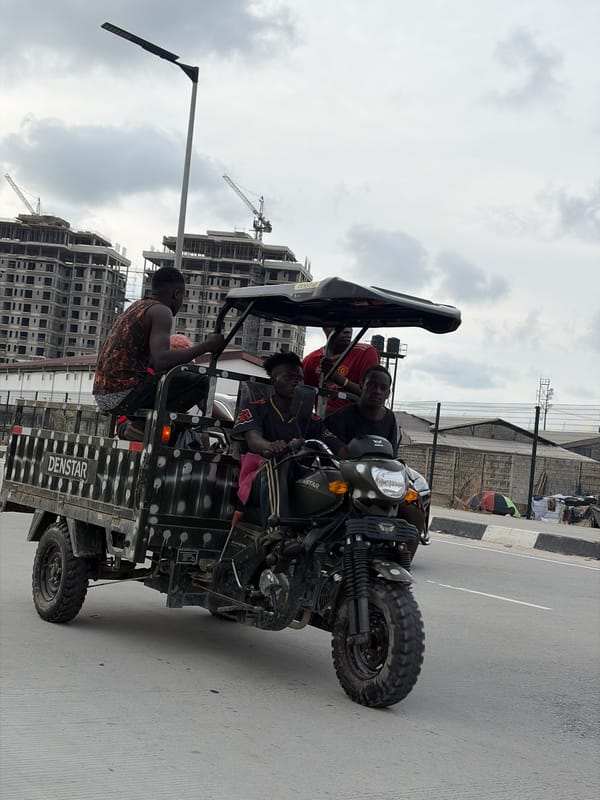 Morning street life documented in Alaguntan, Nigeria