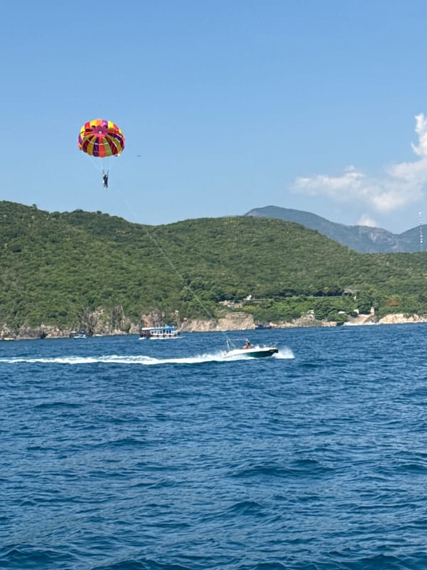 Parasailing and water sports off Nha Trang coast