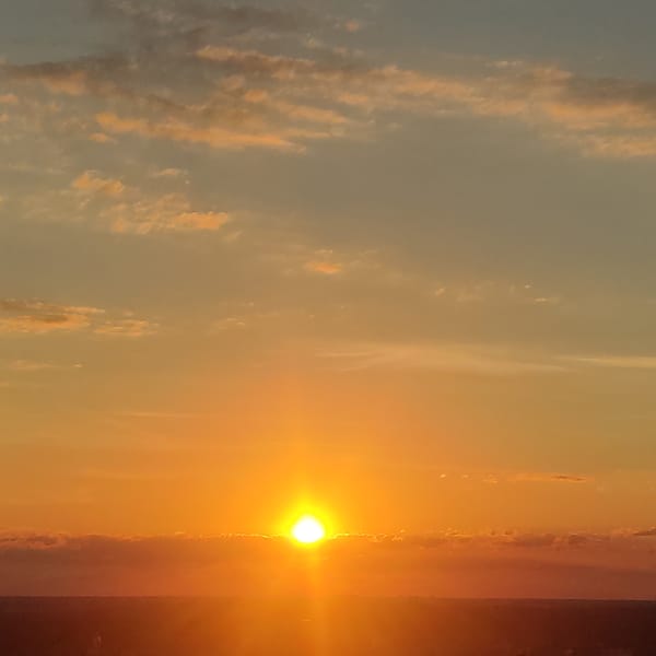 Sunset over Kotsiubynske, Ukraine, caught from multiple angles