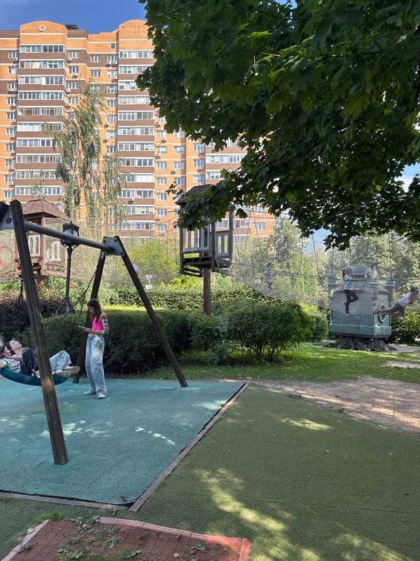 Fairytale playground and adventure park in suburban Moscow
