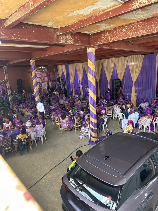 Audio production setup documented in Lagos with equipment, crew