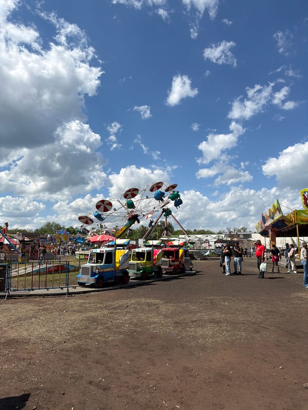 Fairground visit documented from rides in Targovishte, Bulgaria