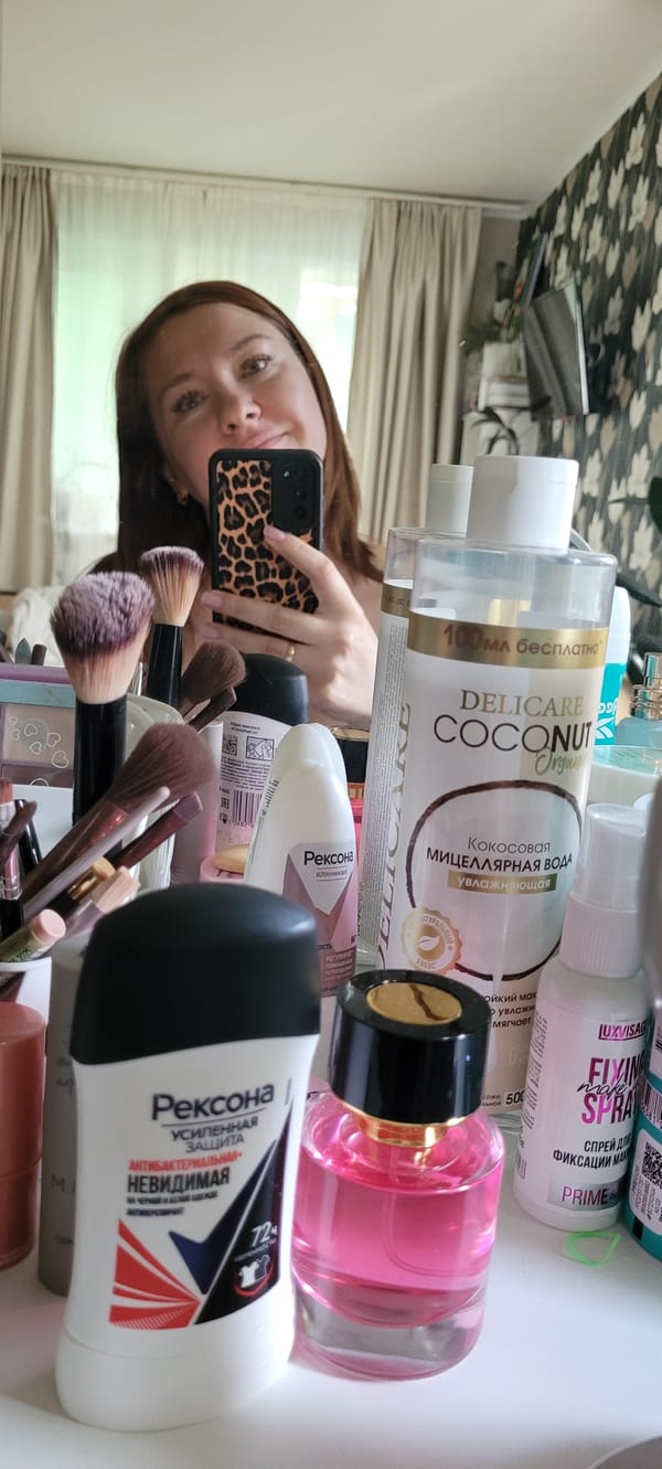Early morning beauty routine captured amid post-rain garden scenes