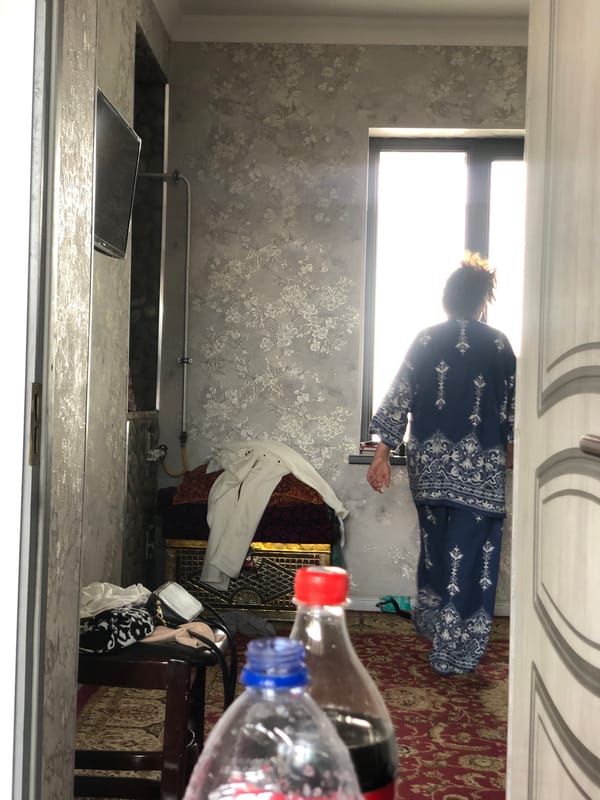 Quiet morning routines at a Tashkent home