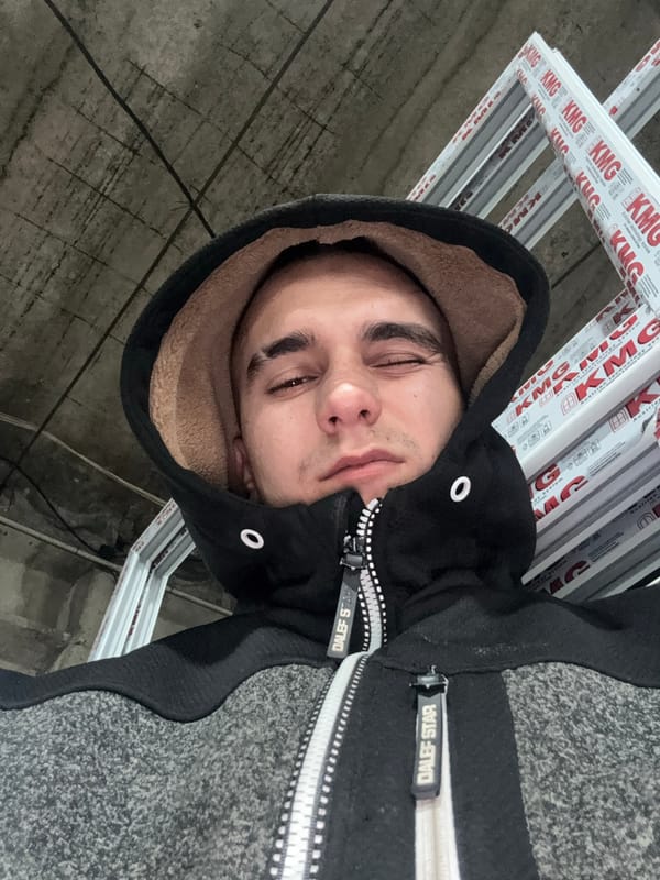 Portrait photo captured of resting young man in Bulgaria