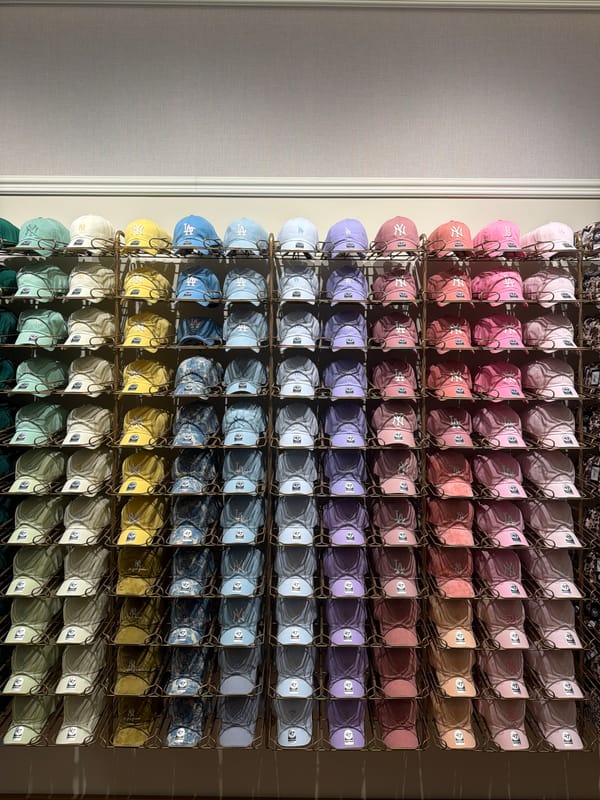 Hat display observed at Puebla store