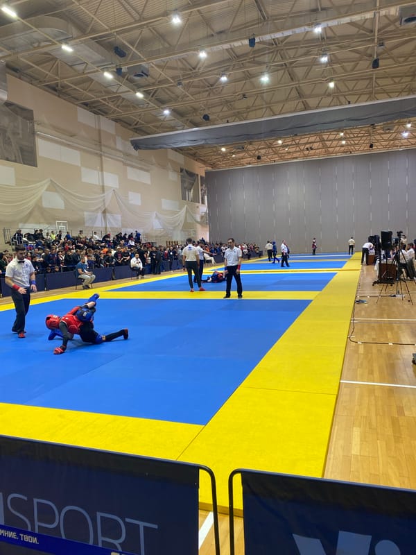 Combat sports competition underway at Sochi arena