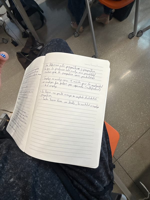 Student documents classroom moment in Mexico City