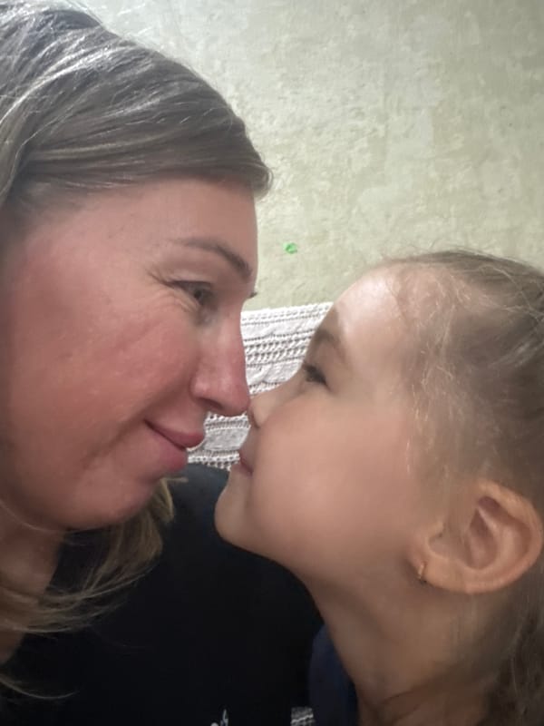Mother-child moments captured in Tashkent home setting