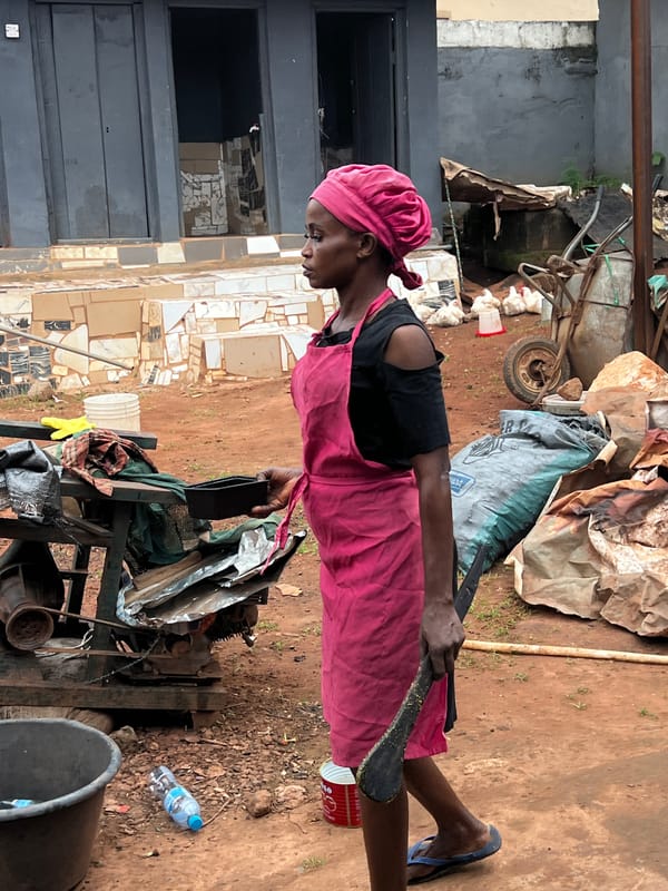 Morning hustle in Nkpor: cooking, markets, and street life