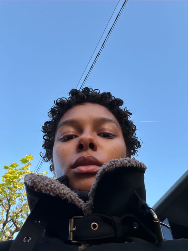 Early morning portrait captured against blue sky in Champs-sur-Marne