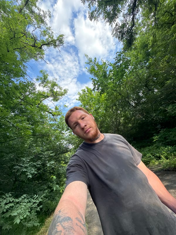 Selfies and road shots along a remote dirt track