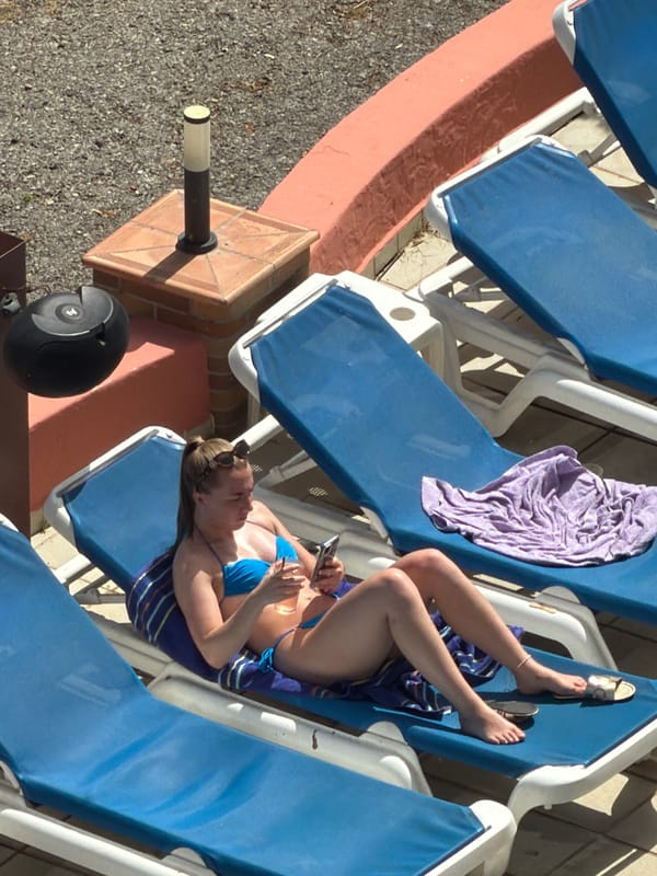 Lazy pool afternoon at an Ibiza resort, June 2026